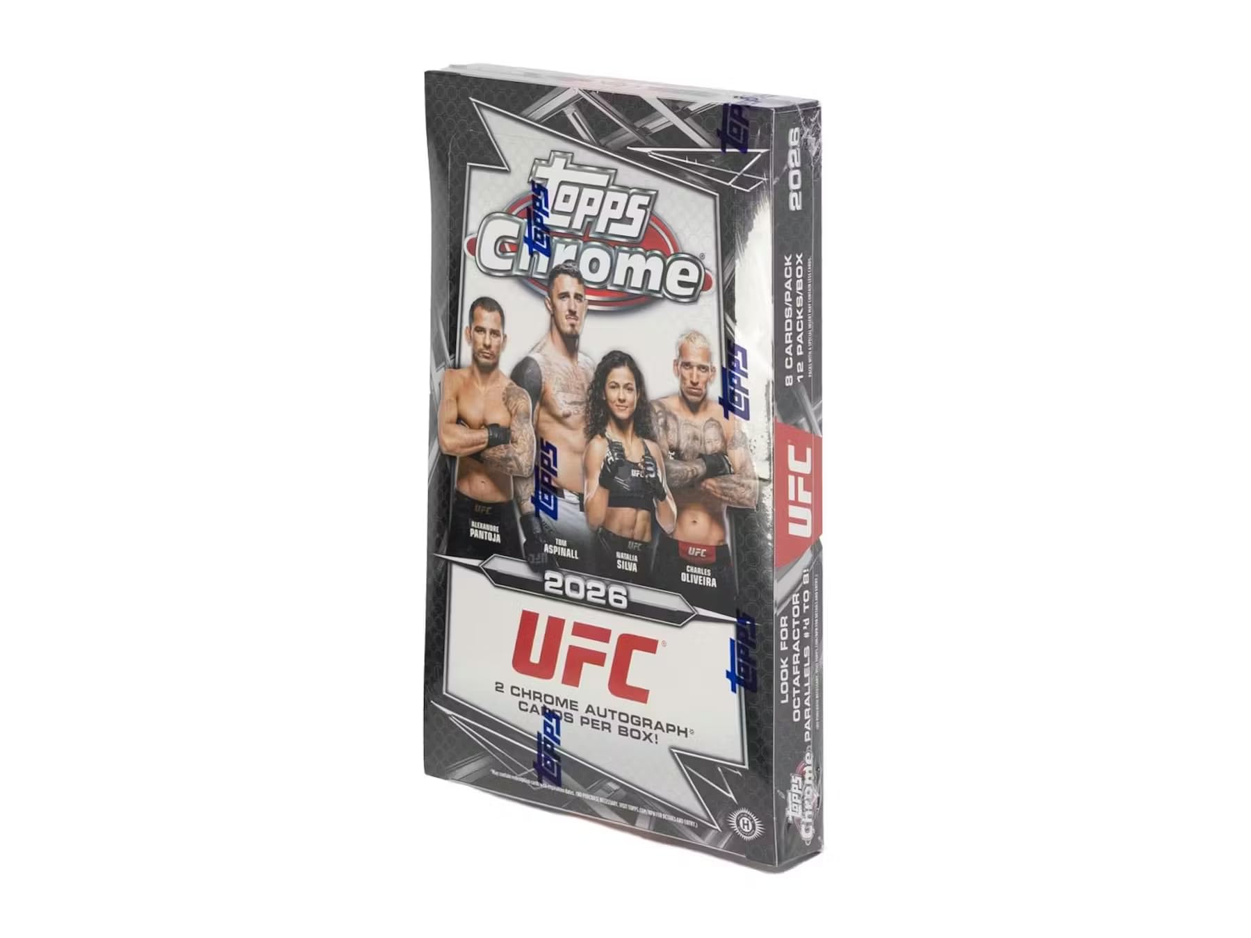 2026 Topps Chrome UFC Hobby Trading Card Box (2 Autographs Per Trading Card Box)