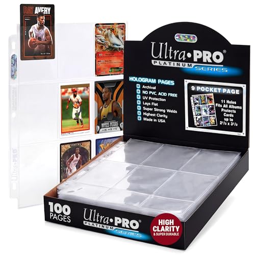 Ultra Pro Platinum Series 9-Pocket Pages for Trading Cards