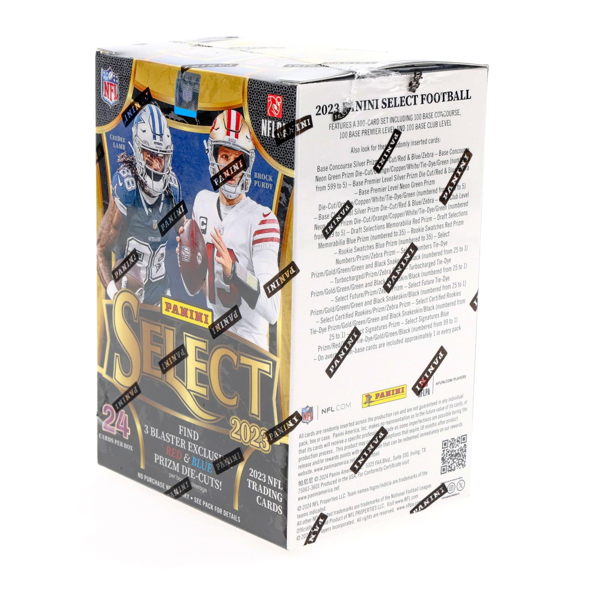 2023 Panini Select Football 6-Pack Blaster Trading Card Box (Red & Blue Prizms!)