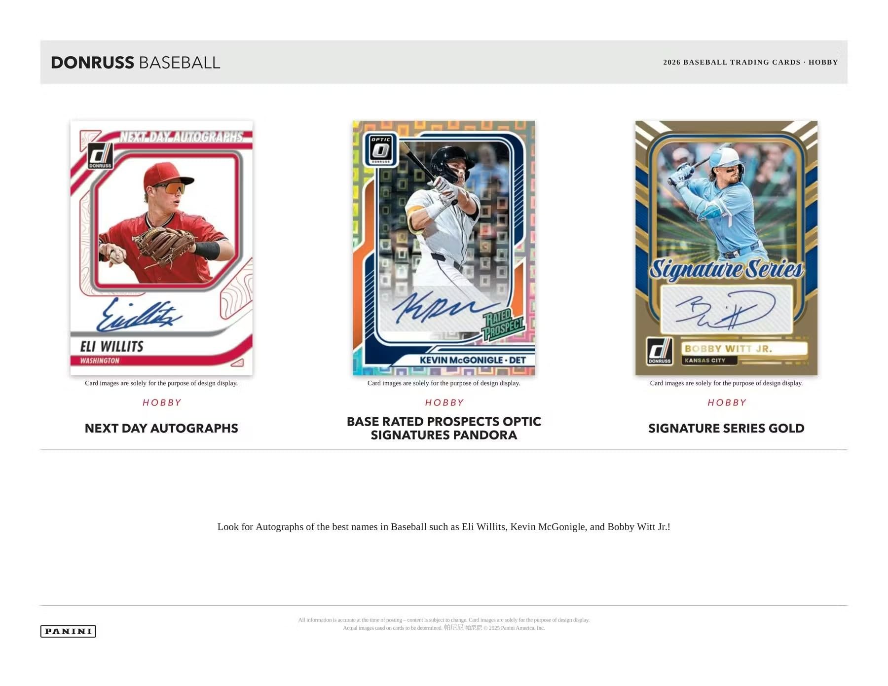 2026 Panini Donruss Baseball Hobby Box