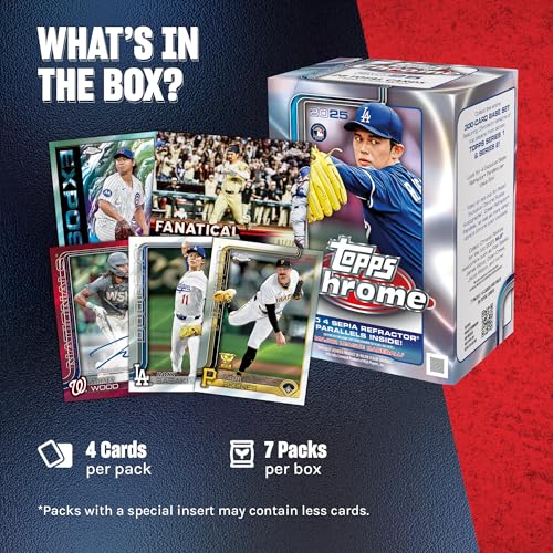 2025 Topps Chrome MLB Baseball - Factory Sealed - Value Box
