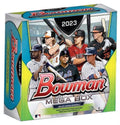 Topps 2023 Bowman Baseball Collectible Card Box - 4 Base Packs + 2 Exclusive Mega Chrome Packs, 50 Ungraded Cards, Chase 1st Bowman Chrome Cards, Rookie Autographs, Multiple Teams, MLB, Unisex