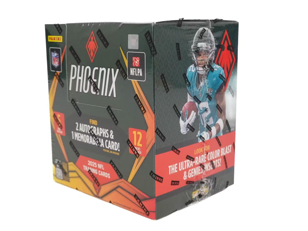 2025 Panini Phoenix Football Hobby Trading Card Box (2 Autographs Per Box Including 1 Rookie Patch Autograph)