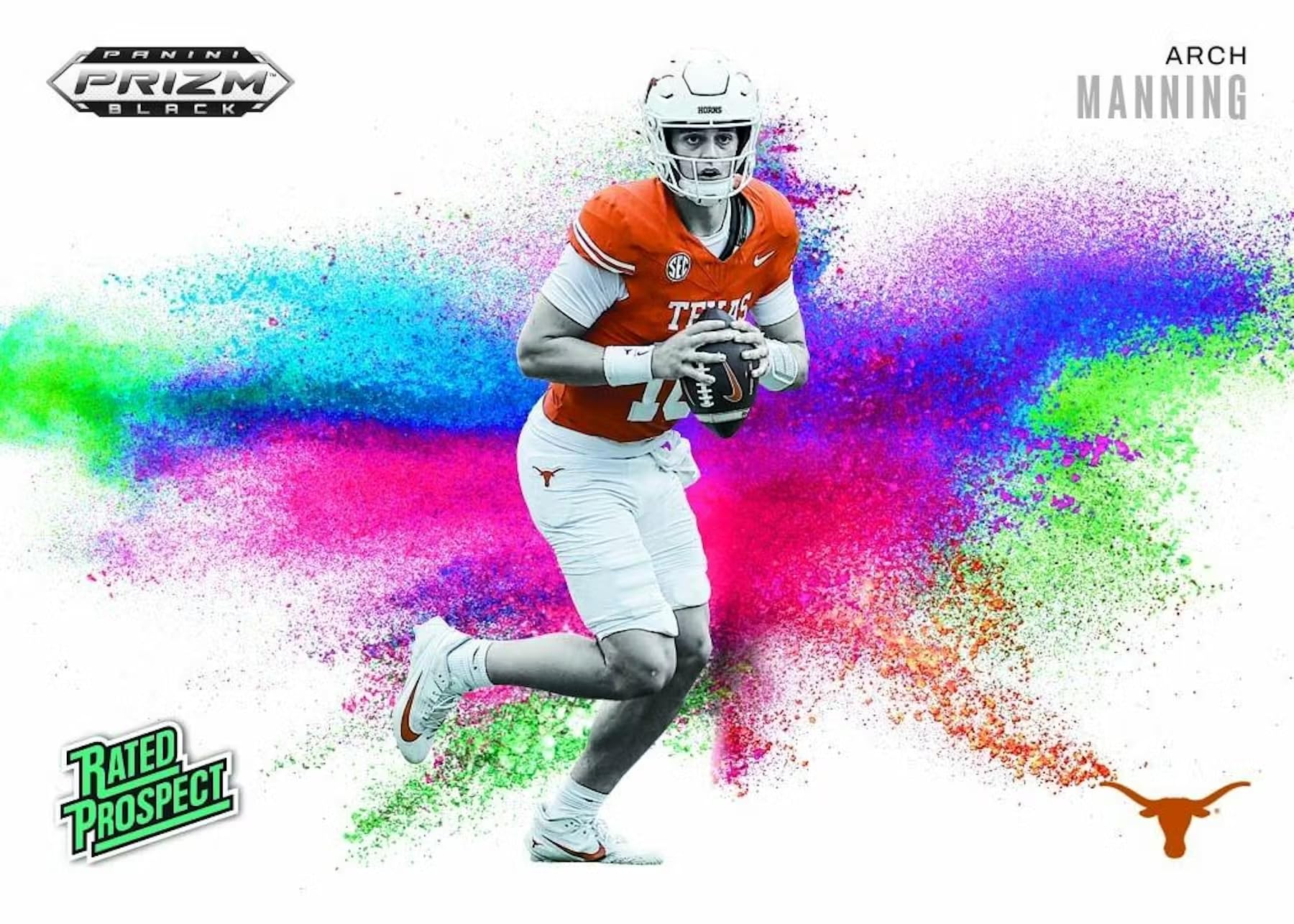 2025 Panini Prizm Black Football Hobby Trading Card Box (3 Autographs Per Box)