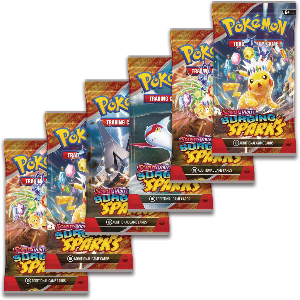 Pokémon TCG: Scarlet & Violet—Surging Sparks Booster Bundle (6 Booster Packs)
