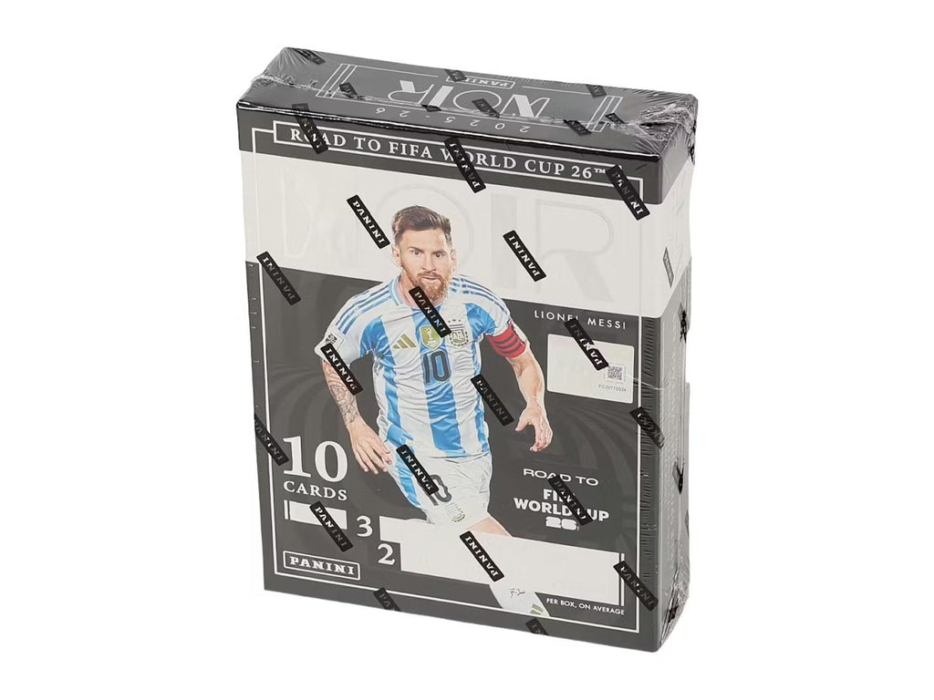 2025/26 Panini Noir Road to FIFA World Cup Soccer Hobby Trading Card Box (3 Autograph Cards Per Box)