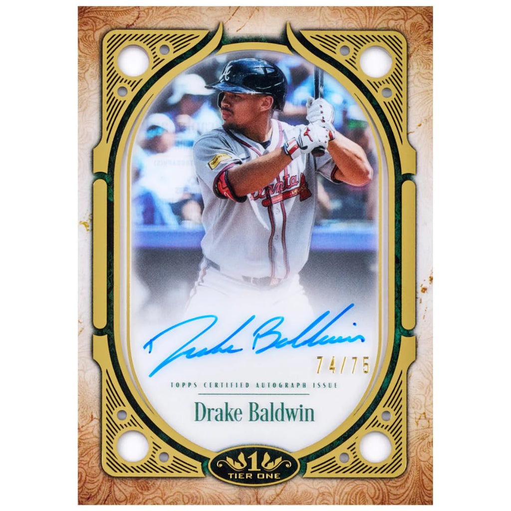 2026 Topps Tier One Baseball - Premium Hobby Box - 2 Autograph Cards - 1 Relic - Chance for Multi Signed Auto Cards - Oversized Patches - MLB - Stars, Legends, and Rookies - Factory Sealed