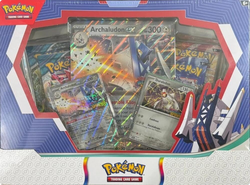Pokemon TCG: Archaludon ex Box - 4 Packs, Promos