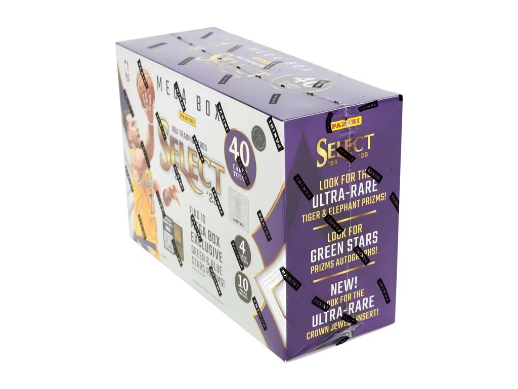 Panini 2024-25 Select Basketball Hobby Mega Trading Card Box (Green & Blue Stars Prizm)