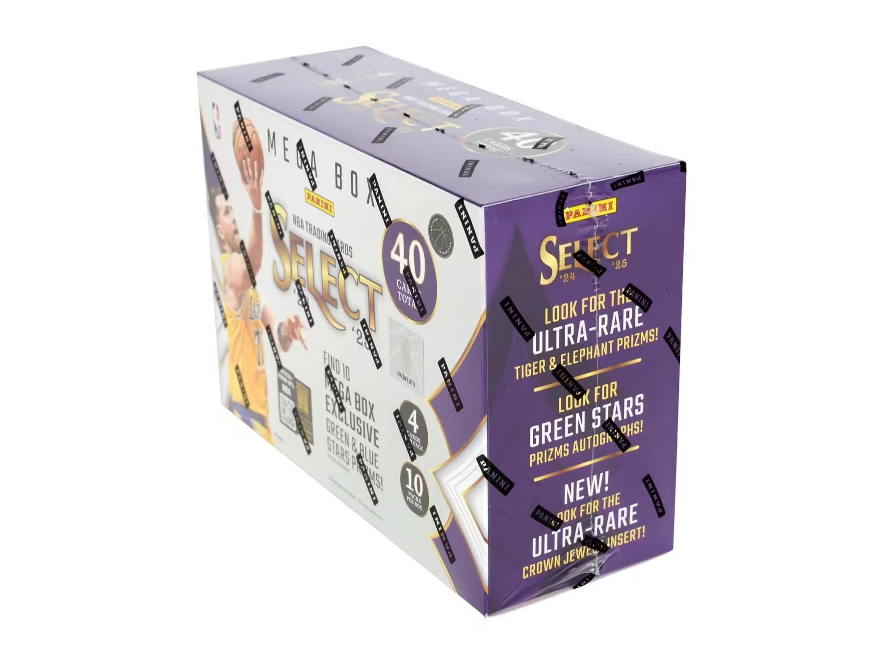 Panini 2024-25 Select Basketball Hobby Mega Trading Card Box (Green & Blue Stars Prizm)