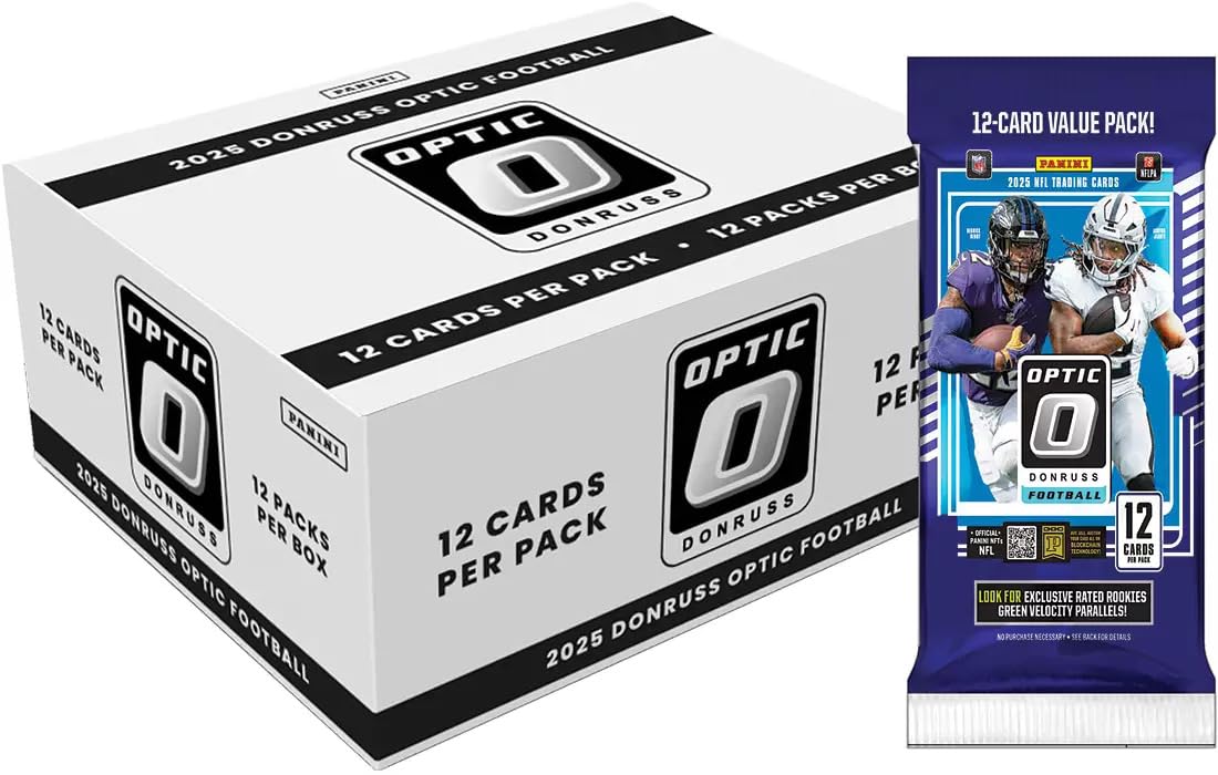 2025 Panini Donruss Optic Football Trading Cards Fat Pack Box