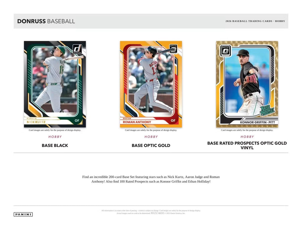 2026 Panini Donruss Baseball Hobby Box