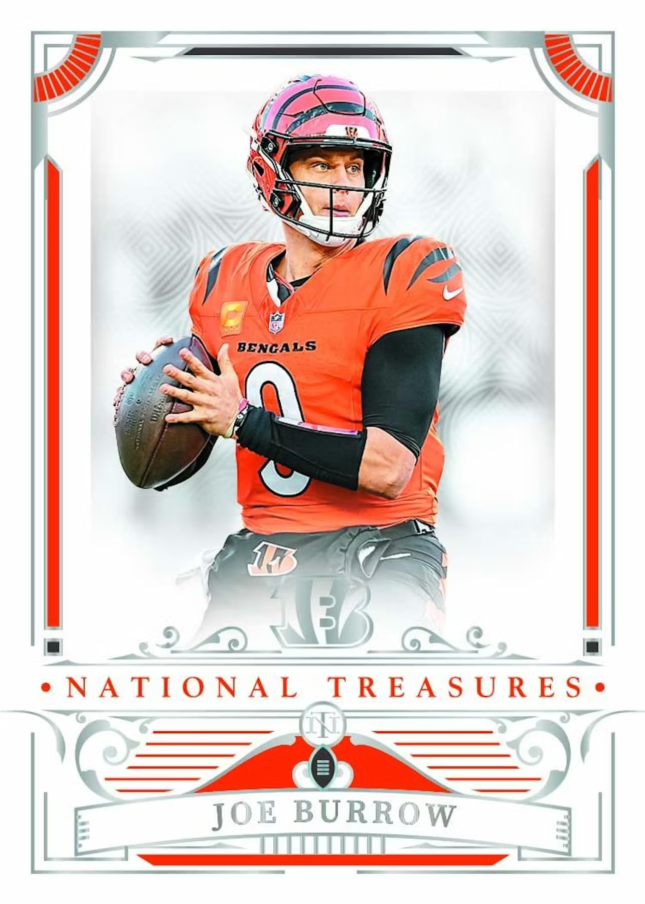 2025 Panini National Treasures Football Hobby Trading Card Box (8 Autographs or Memorabilia Cards Per Box)