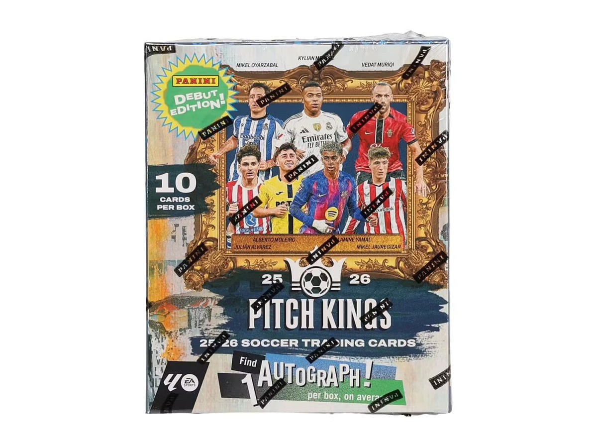 2025/26 Panini Pitch Kings Soccer Hobby International Trading Card Box (1 Autograph Per Box)