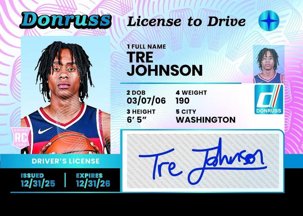 2025/26 Panini Donruss Basketball Hobby Trading Card Box (3 Autographs Cards Per Box)