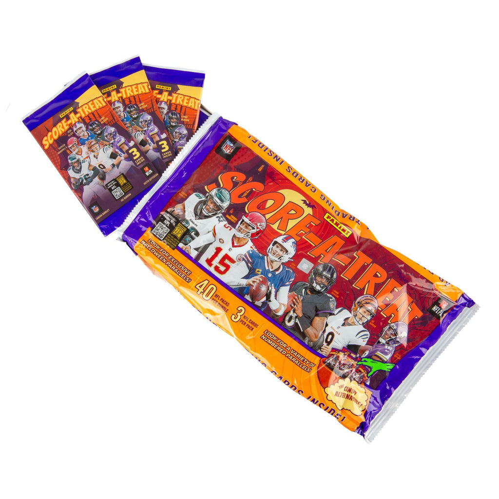 2025–26 Panini Score A Treat NFL Halloween Treat Packs – Official Trading Cards – Trick-or-Treat Candy Alternative – Limited Edition Football Cards for Kids