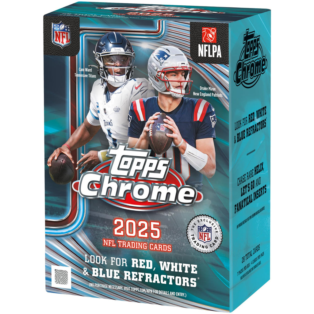 2025 Topps Chrome Football - Factory Sealed - Value Box
