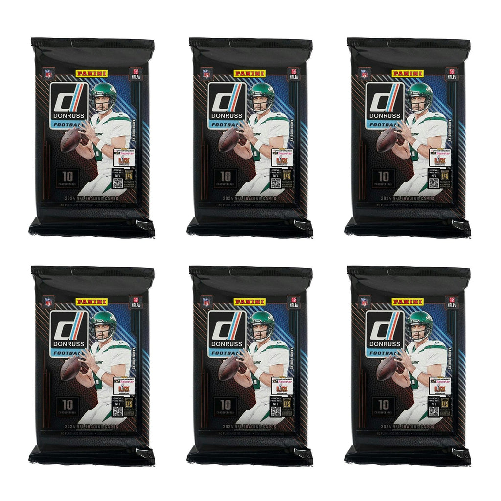 2024-25 Panini Donruss Football Mega Box – NFL Trading Cards, Retail Exclusive, 60 Cards, Rated Rookies, Autograph or Memorabilia Card
