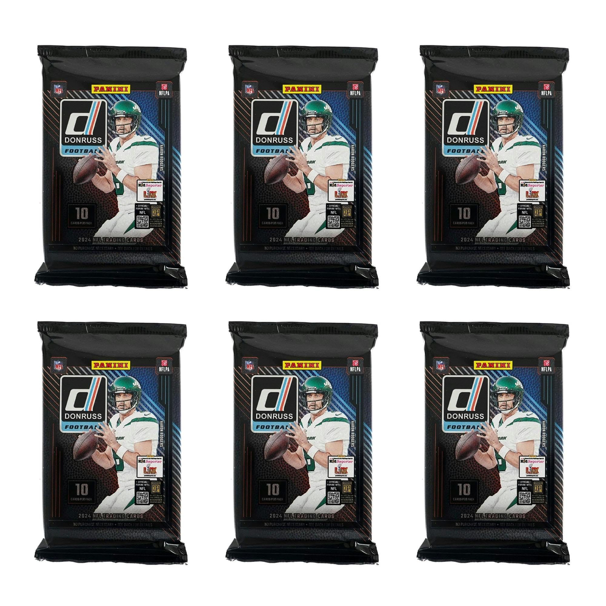 2024-25 Panini Donruss Football Mega Box – NFL Trading Cards, Retail Exclusive, 60 Cards, Rated Rookies, Autograph or Memorabilia Card
