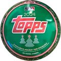Topps 2024 Baseball Holiday Tin - 59 Cards with Metallic Parallels, Rookies, Relics and Autographs