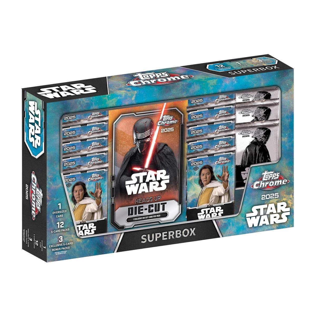 2025 Topps Chrome Star Wars SuperBox Trading Card Box