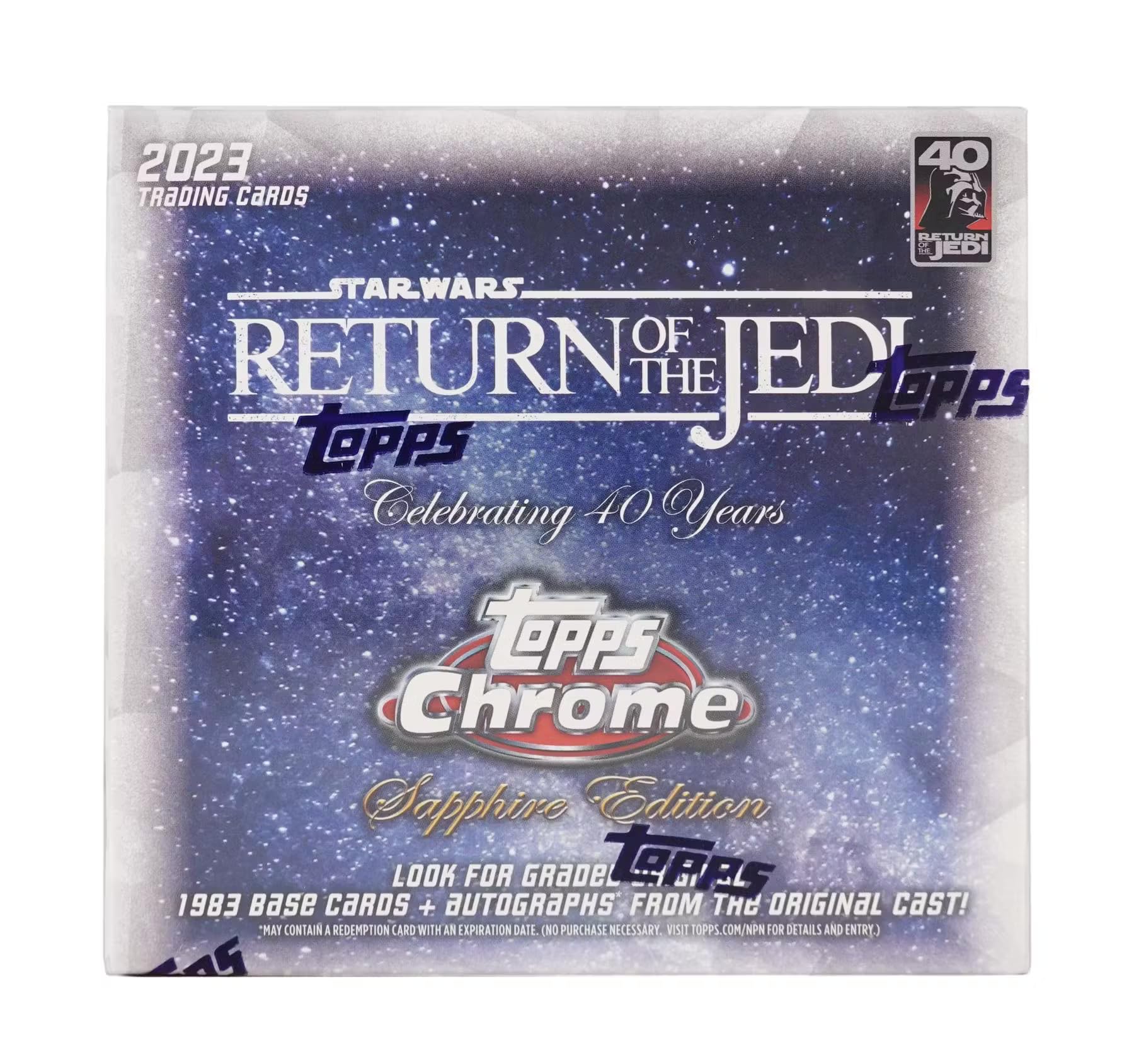 2023 Topps Star Wars Return of The Jedi Chrome Sapphire Edition Trading Card Box