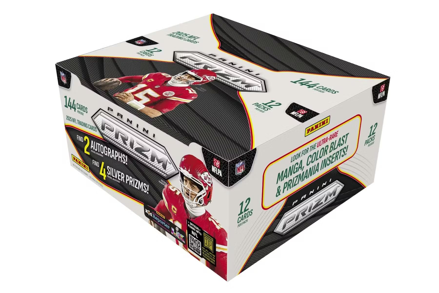 2025 Panini Prizm Football Hobby Trading Card Box (2 Autographs Per Box)