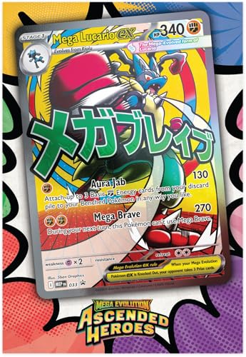 Pokemon TCG: Mega Evolution - Ascended Heroes - Premium Poster Collection - Mega Lucario