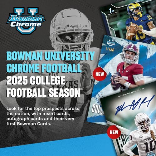 2025 Bowman University Chrome Football - Factory Sealed