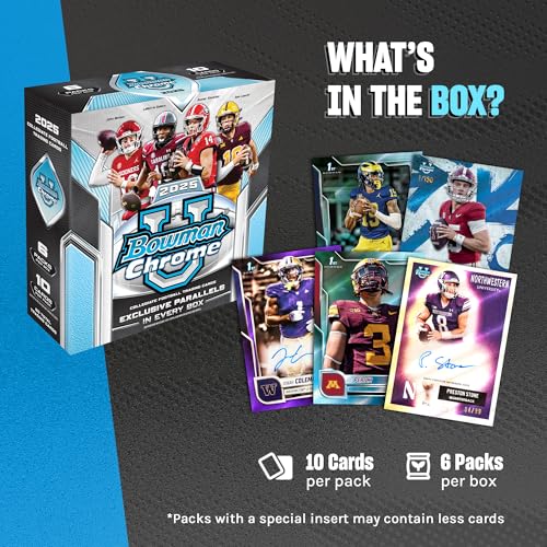 2025 Bowman University Chrome Football - Factory Sealed