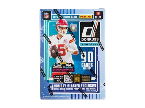 2025 Panini Donruss Football Holiday Trading Cards Blaster Box