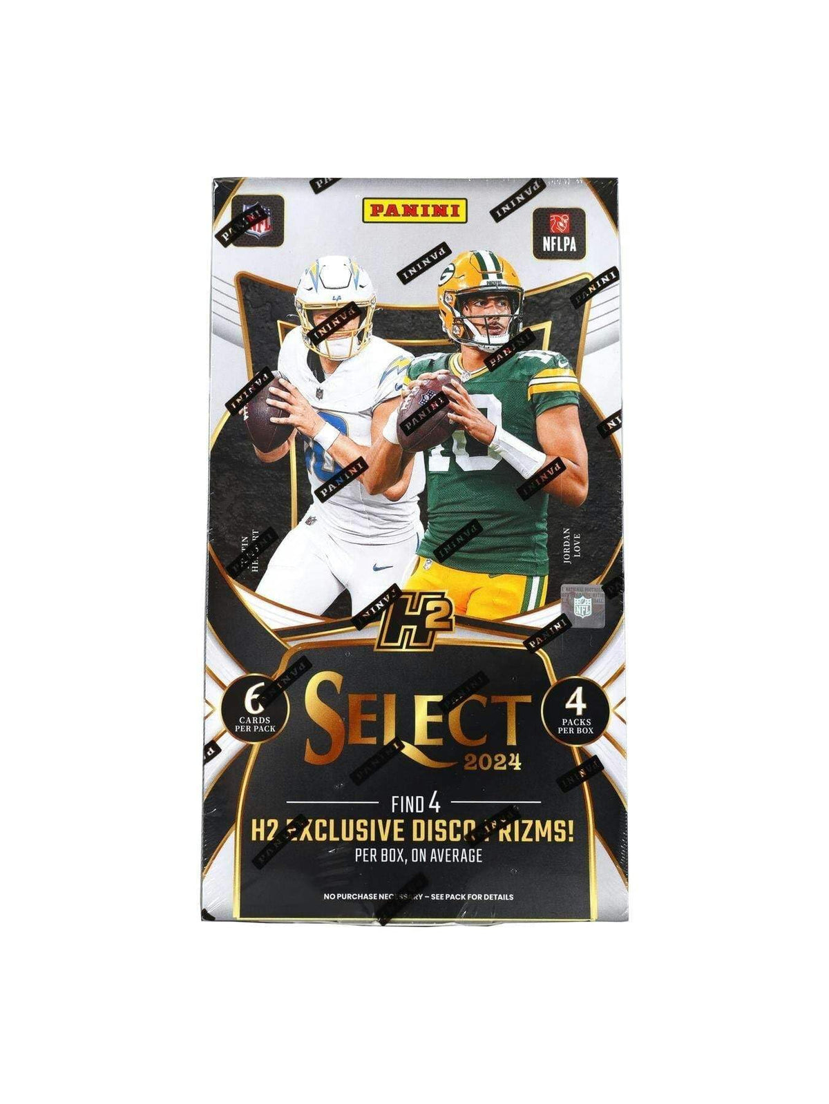 2024 Panini Select Football Hobby H2 Trading Card Box (4 Disco Prizms Per H2 Box)