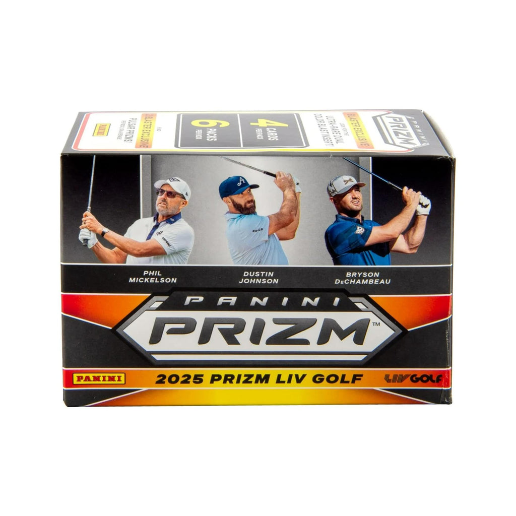 2025 Panini Prizm LIV Golf Blaster Box – Official Trading Cards – Retail Exclusive Parallels, Inserts & Rookies – Sealed Box