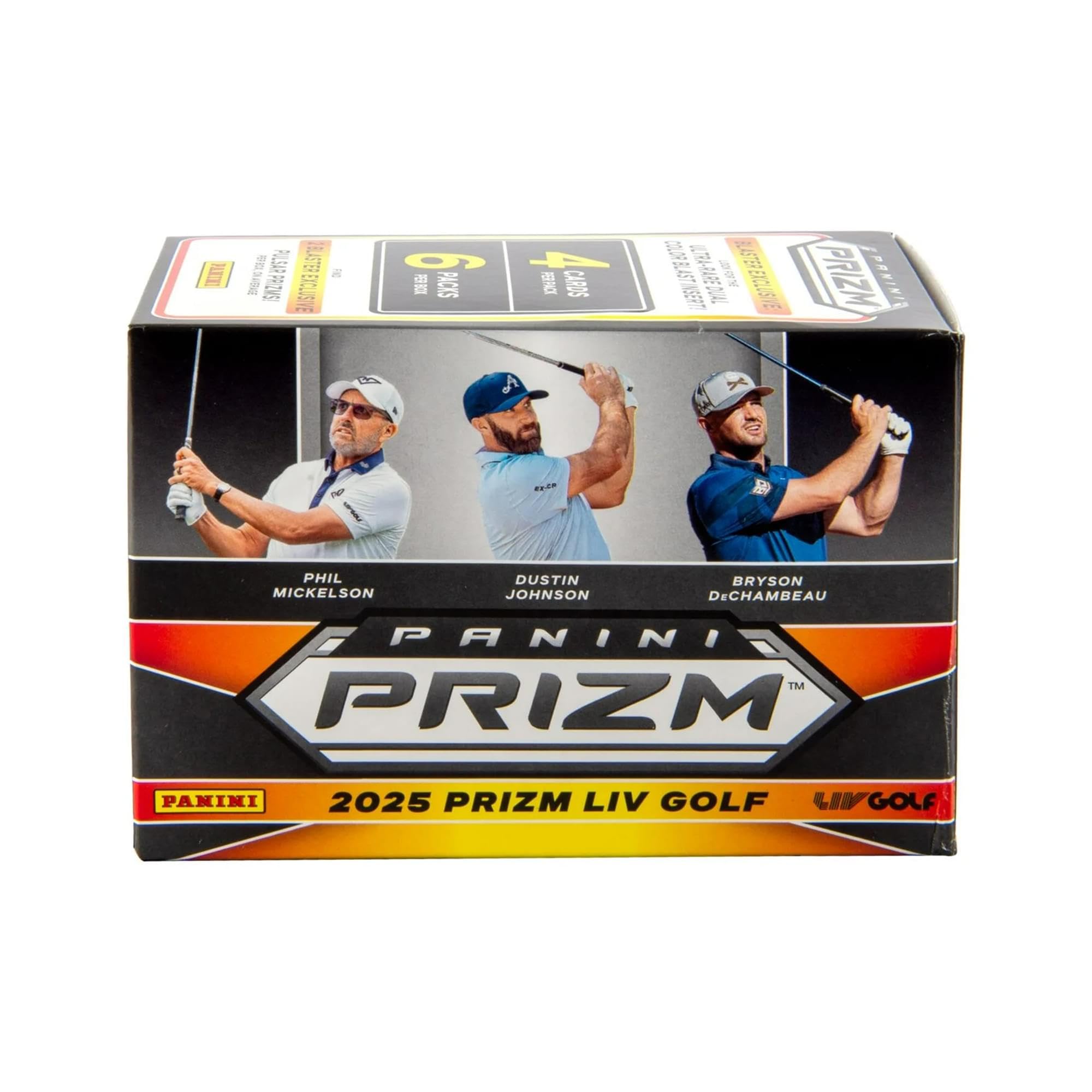 2025 Panini Prizm LIV Golf Blaster Box – Official Trading Cards – Retail Exclusive Parallels, Inserts & Rookies – Sealed Box