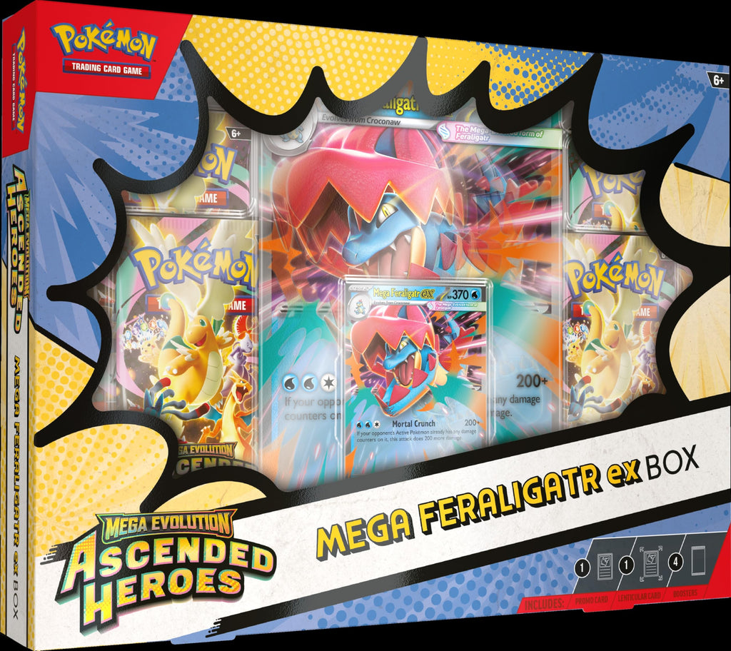 Pokémon TCG: Mega Evolution—Ascended Heroes Mega Meganium/Emboar/Feraligatr ex Box