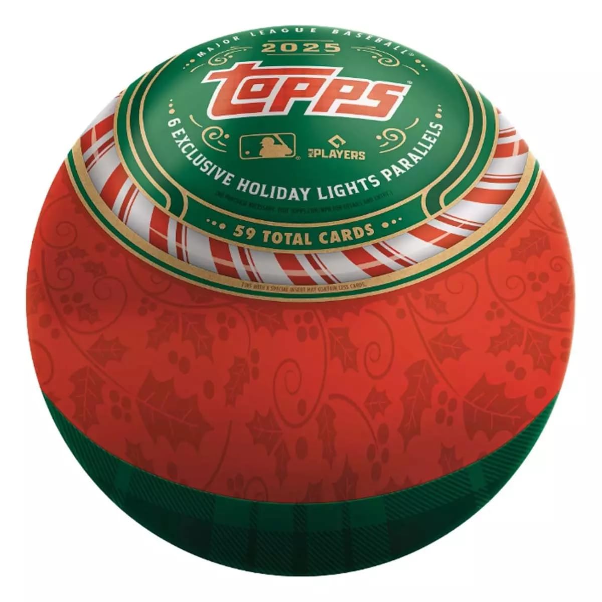 2025 Topps Holiday Baseball Trading Cards Collectors Tin