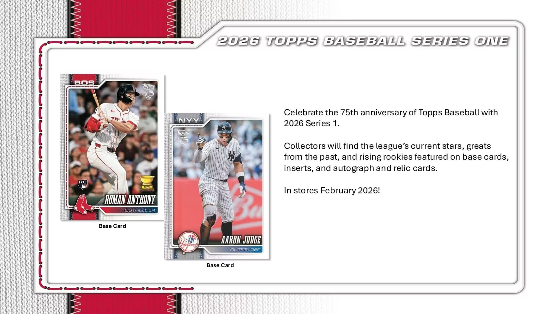 2026 Topps Series 1 Baseball Fanatics Blaster Trading Card Box (2-3 Spring Training Base Card Parallels Per Box)