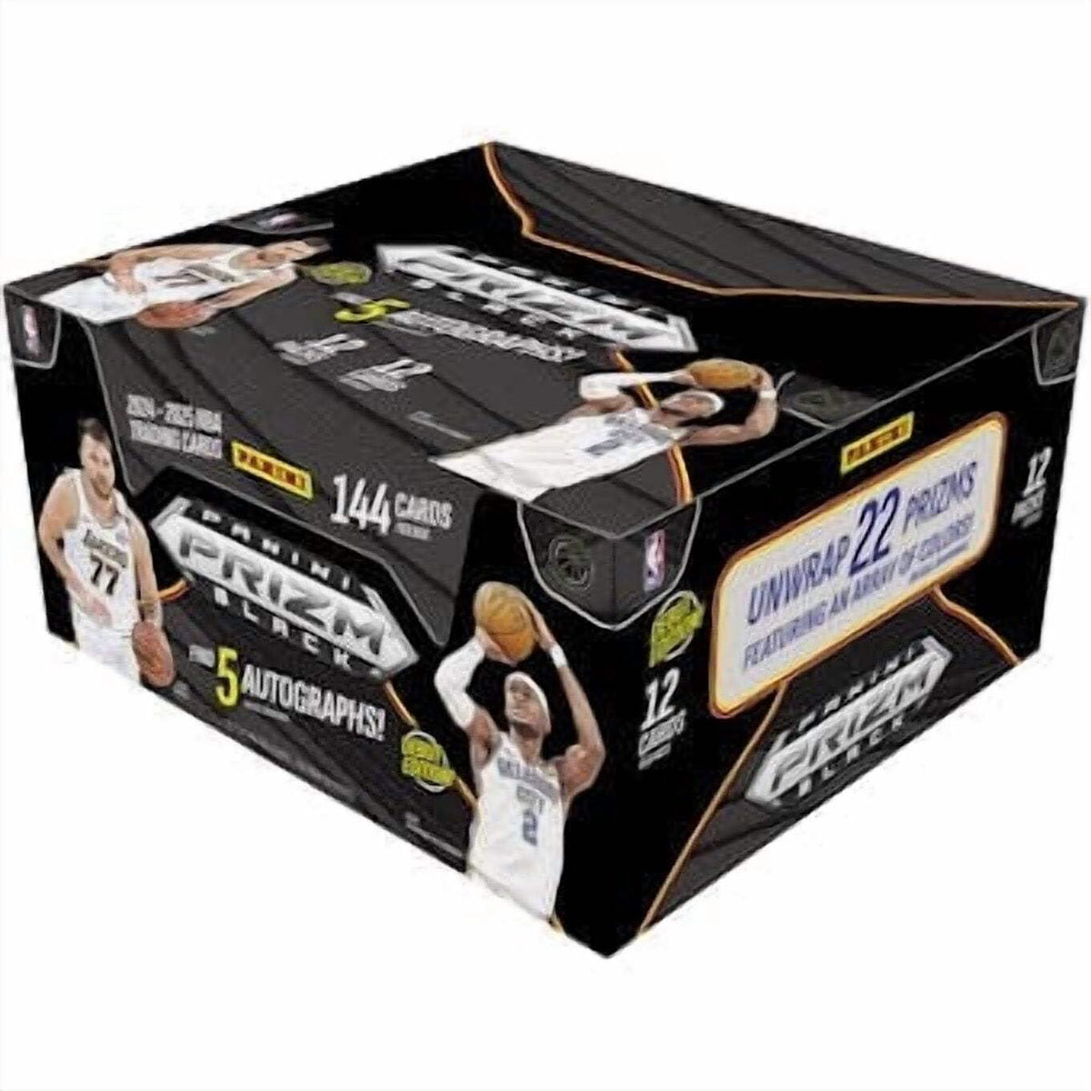 2024/25 Panini Prizm Black Basketball Hobby Trading Card Box (5 Autographs Per Box)