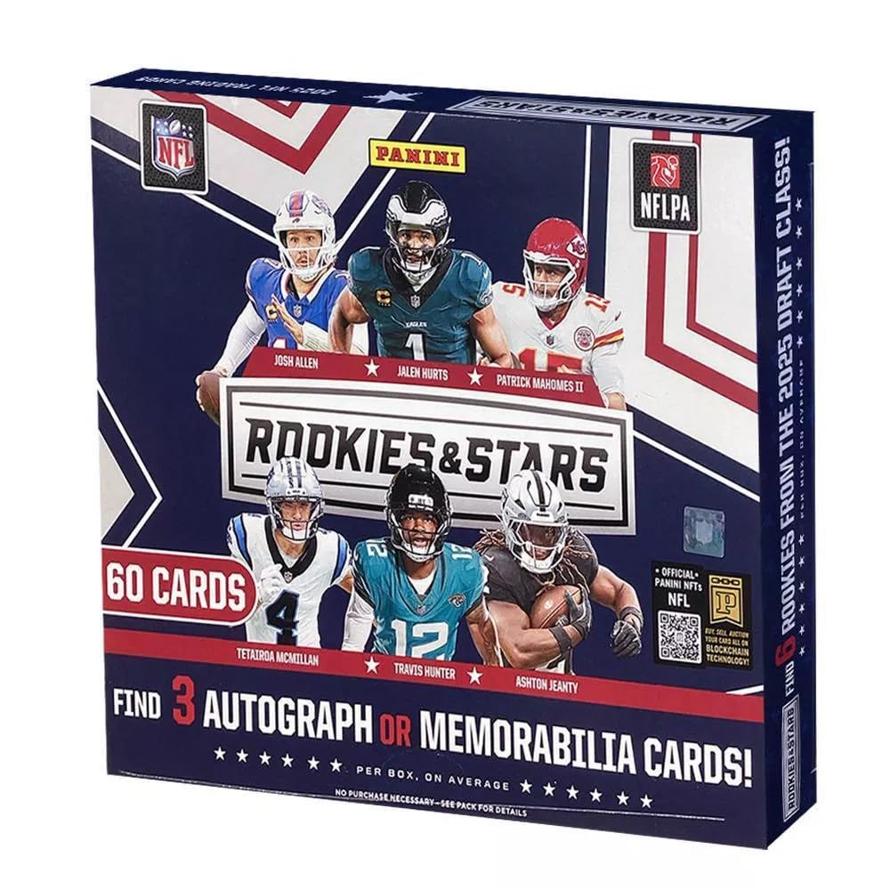 2025 Panini Rookies & Stars Football Longevity Mega Box - Up to 3 Auto Per Box