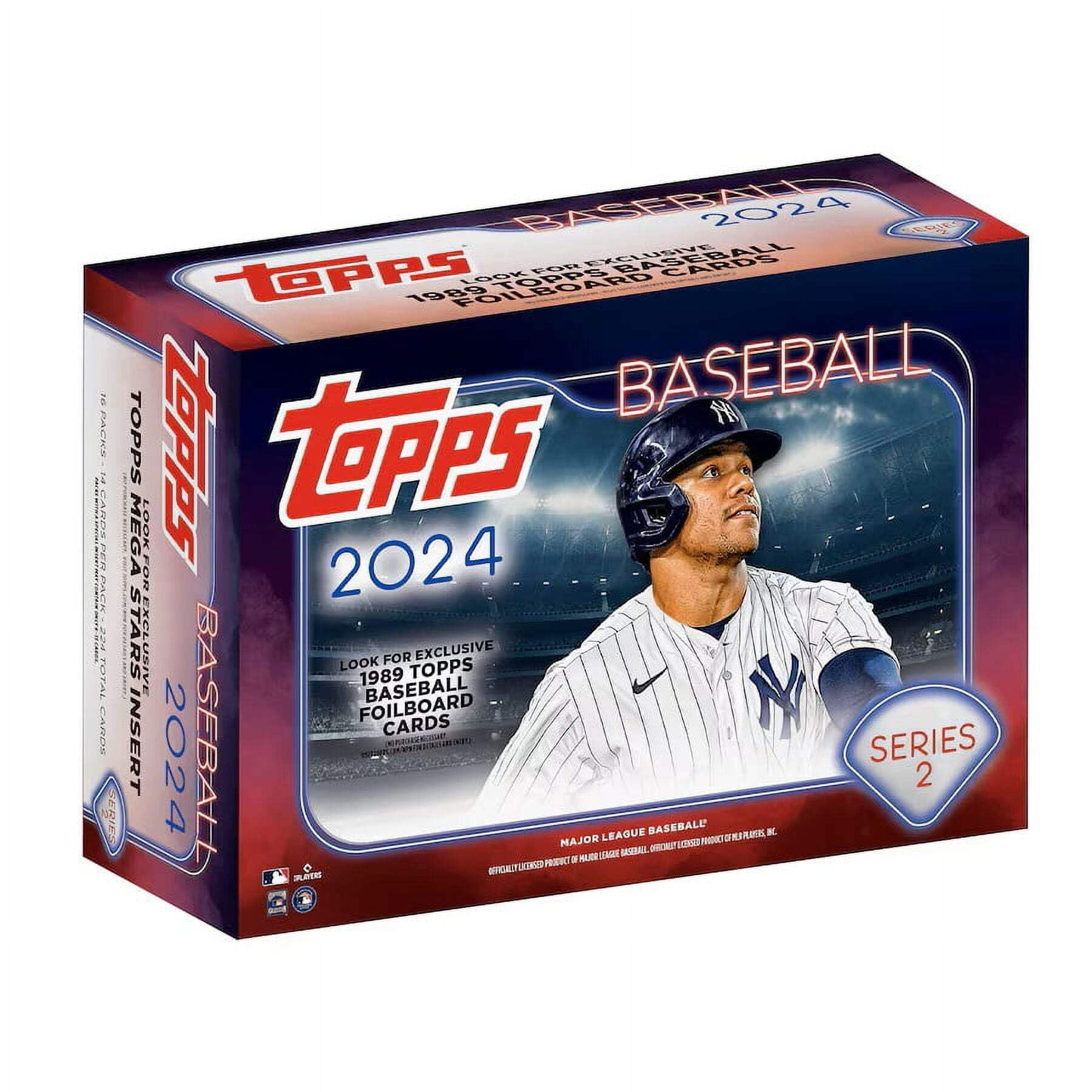 2024 Topps Series 2 Baseball MLB 16 Packs Trading Card MEGA Box
