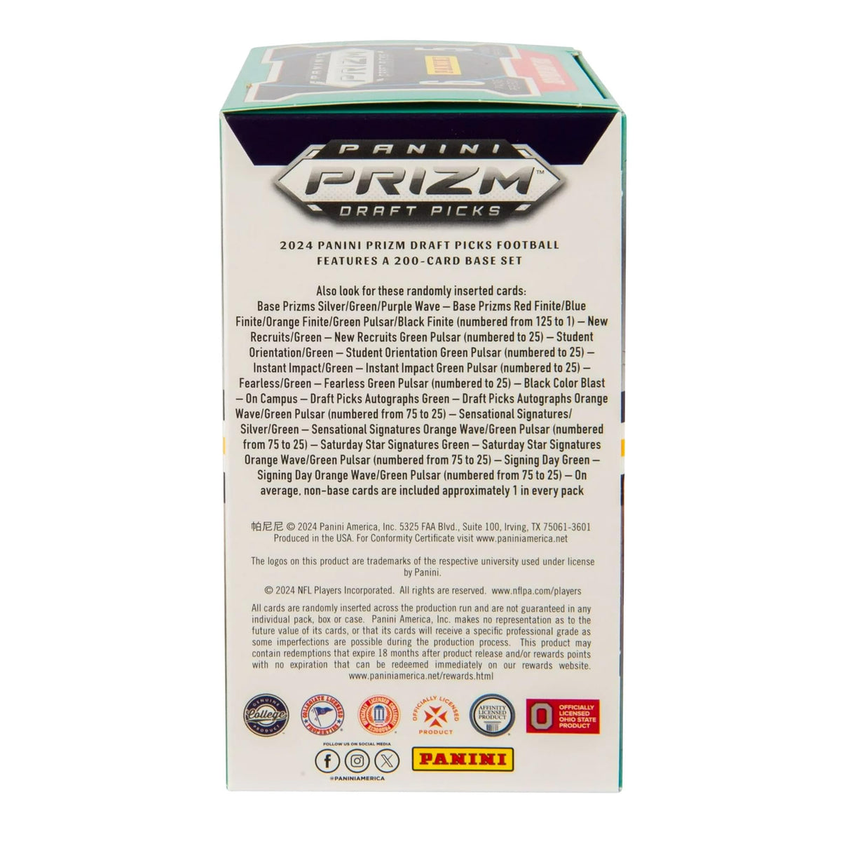 2024 Panini Prizm Draft Picks Football Blaster Box
