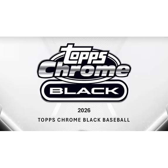 2026 Topps Chrome Black Baseball Factory Sealed Hobby Box