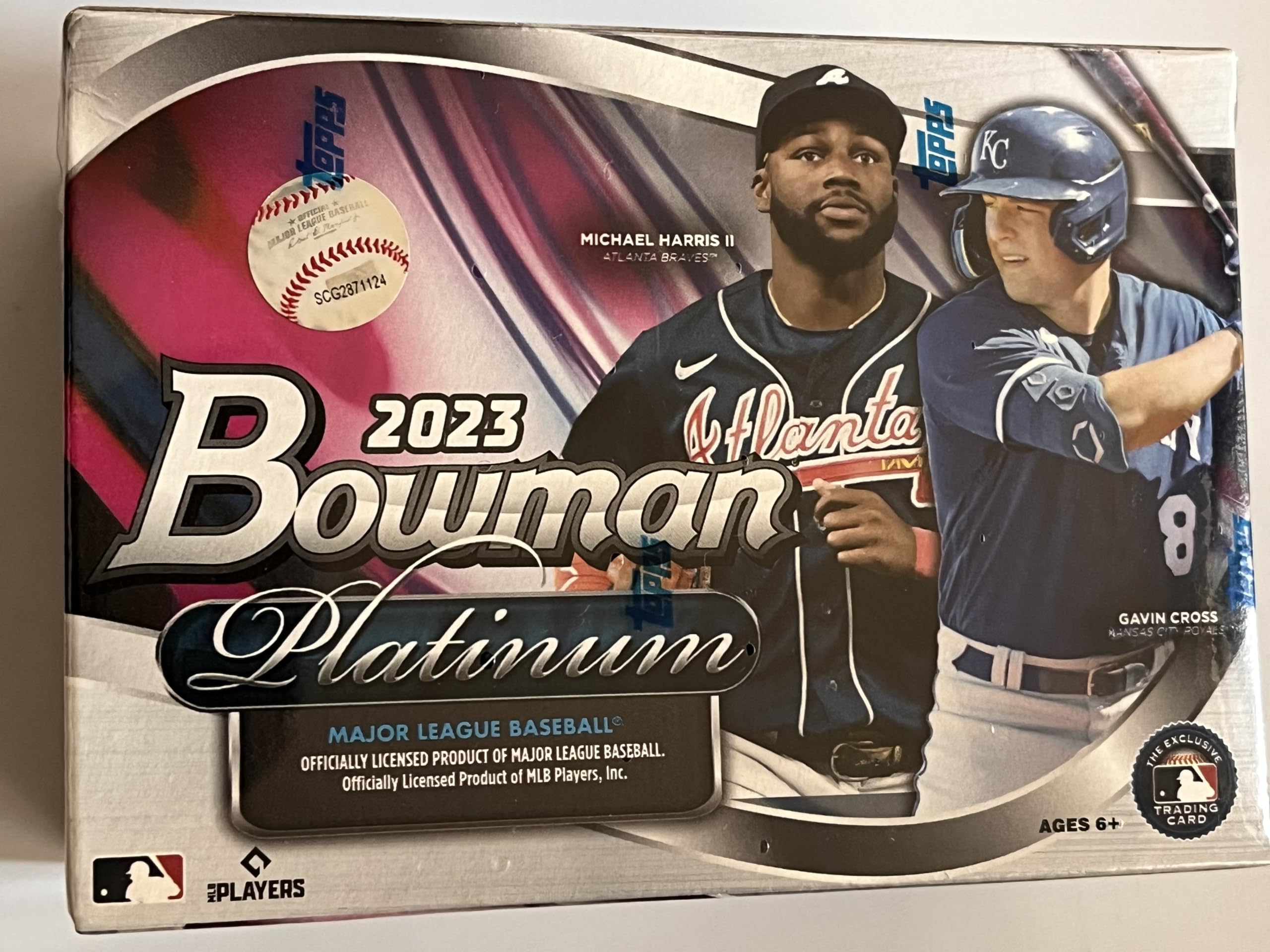 2023 Bowman Platinum Major League Baseball 4 exclusive Ice Foil Parallel Cards inside, 32 cards total Blaster box.