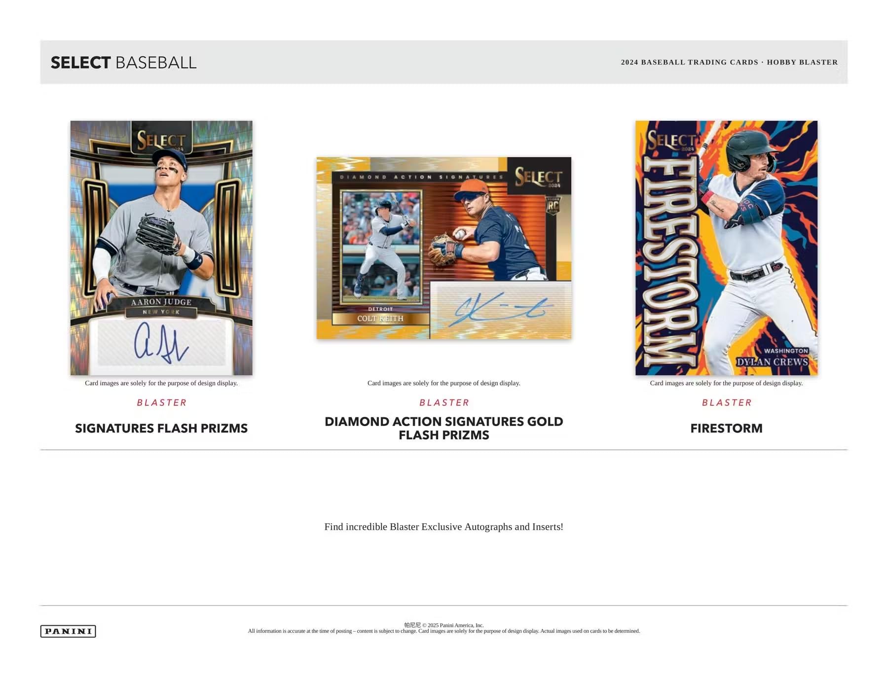 Panini Select Baseball 6-Pack Hobby Blaster Box (2024)