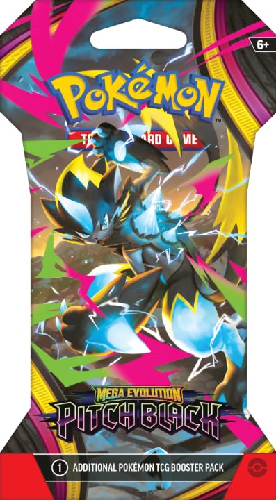 Pokemon TCG Mega Evolution Pitch Black Sleeved Booster Pack