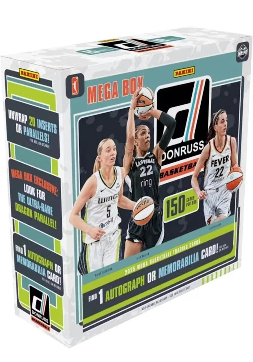 2025 Panini Donruss WNBA Basketball Mega Trading Card Box (1 Autographs or Memorabilia Cards Per Box)