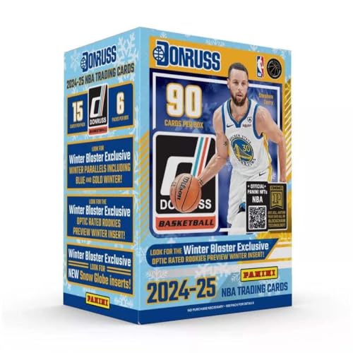 2024-25 Panini NBA Donruss Basketball Trading Card Blaster Box (Winter Blaster Exclusive Optic Rated Rookies Preview Winter Inserts)