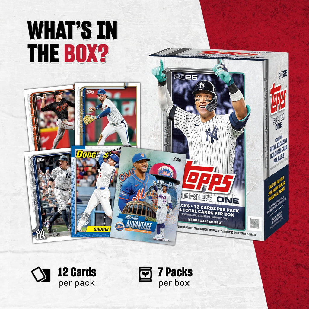 Topps 2025 Baseball Series 1 Factory Sealed Value Box - Baseball Complete Sets