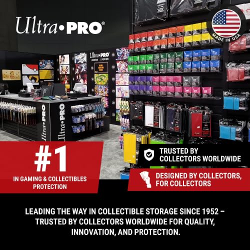 Ultra Pro CardPreserver Trading Card Holders – 2-in-1 Semi Rigid Card Protector Sleeves – Clear Polypropylene, Acid-Free, PVC-Free & 720° Security – Fits Standard-Size Cards up to 35PT – 25 Pack