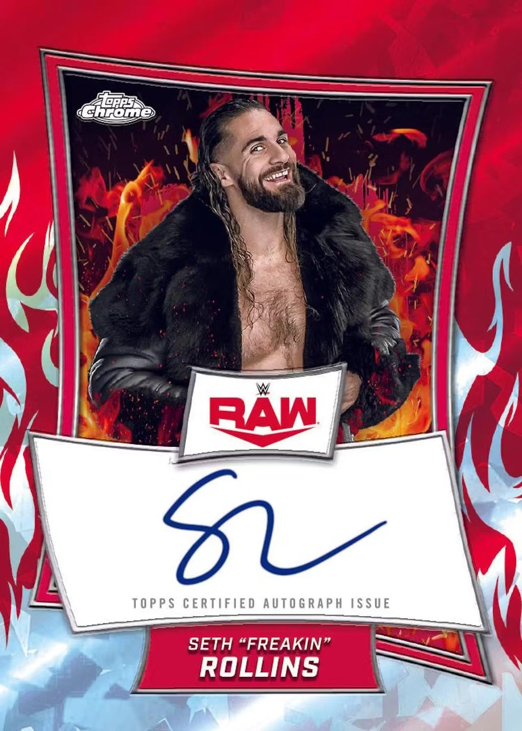 2025 Topps Chrome WWE Sapphire Edition Wrestling Hobby Box (One Chrome Autograph Card Per Box)